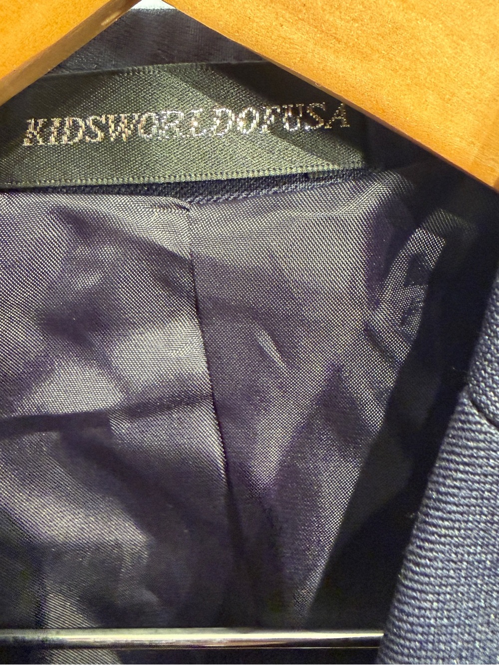 Kids World Of USA Boys Single Breasted Black Blazer Jacket Size 4 Toddler - Picture 3 of 7